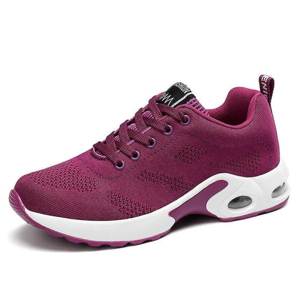 Lättviktssneakers för kvinnor, set med utomhussportskor -2 four season purple 40