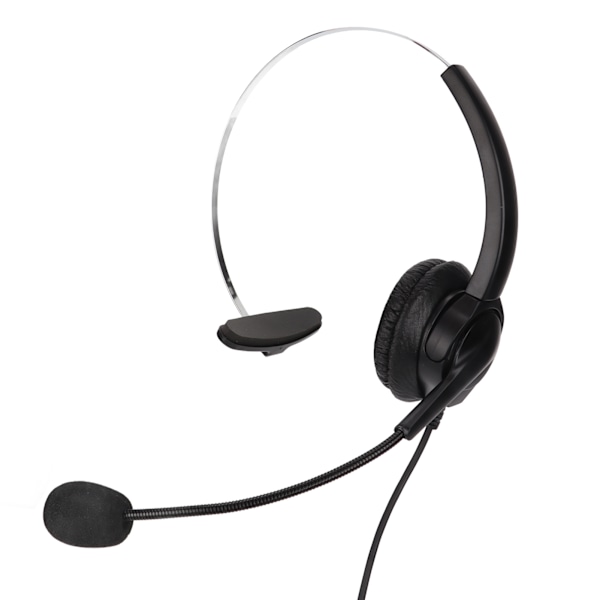 3,5 mm Ensidig Business-headset Justerbart Bekvämt Mono Call Center-headset med Mikrofon för Telefoner Bärbara Datorer