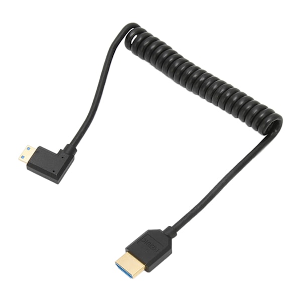 HD Multimedia Interface-kabel 8K 48Gbps Höger Vinkel Mini HD Multimedia Interface till HD Multimedia Interface-kabel