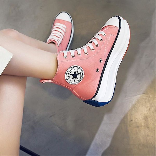 Dam Casual Mode Lyx Designerskor / Sneakers Red 9