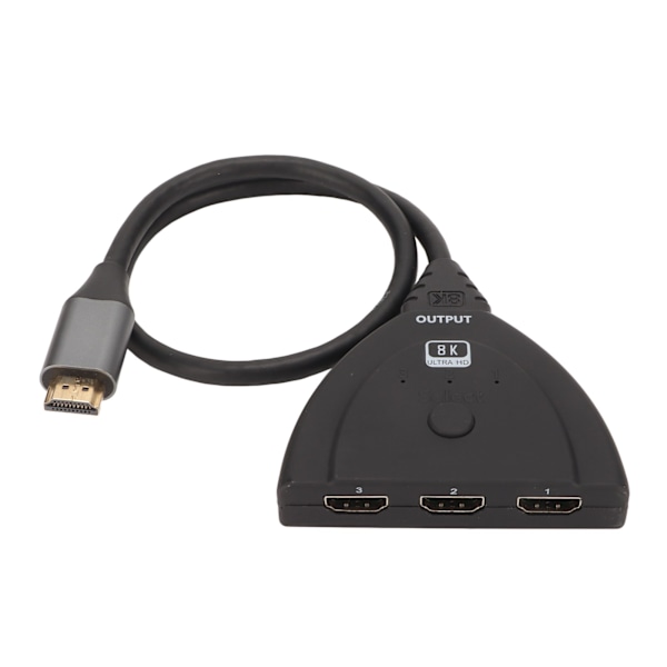 8K HD Multimedia Interface Switch 3 in 1 Ut 60Hz Stöd HDR 10 HDCP 2.3 HD Multimedia Interface 2.1 Splitter för Xbox