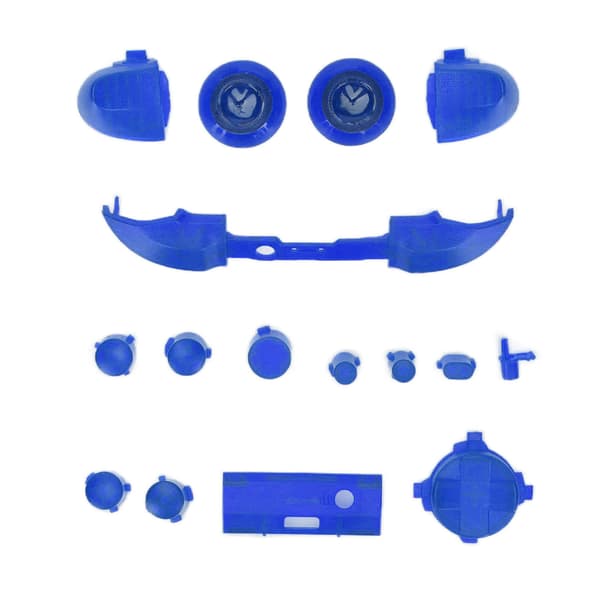 Full Buttons Mod Kits Trigger Full Trigger Modul Set för XBOX Series X för XBOX Series S Kontroller Transparent Blå