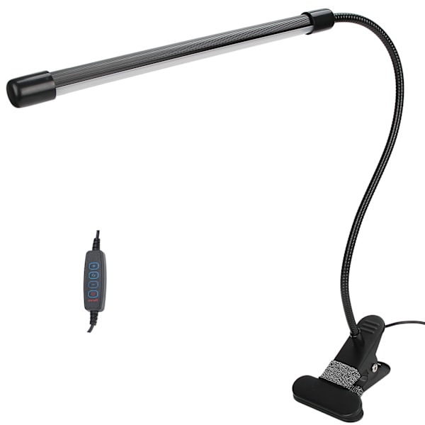 USB ClipOn LED Bordslampa Aluminiumlegering Flexibel Dimbar Tatuering Nagelkonst Skrivbord