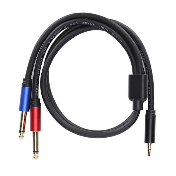 JORINDO JD6092 Dubbel 6,35mm Hane till 3,5mm Hane Stereo Ljudkabel Y-Typ Fördelarkabel
