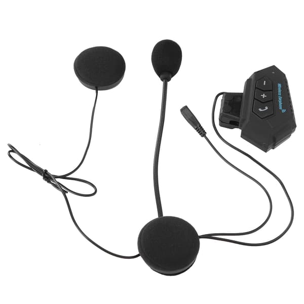BT12 Motorcykel Bluetooth Headset med Mikrofon Hjälm Hörlurar Brusreducerande Stereo Intercom Headset