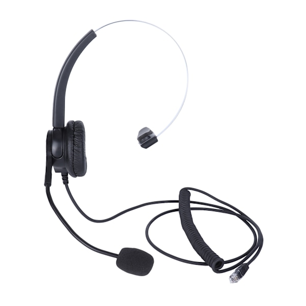 VH500?RJ9 Telefonheadset Justerbart Hörlurar med Brusreducerande Mikrofon