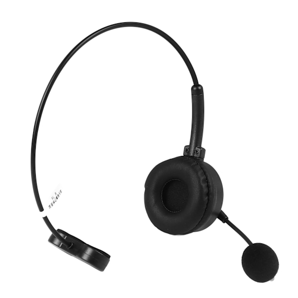 Trådlöst Mono Headset Bluetooth Brusreducerande Enkelsidig Headset med Mikrofon för Call Center Kontor