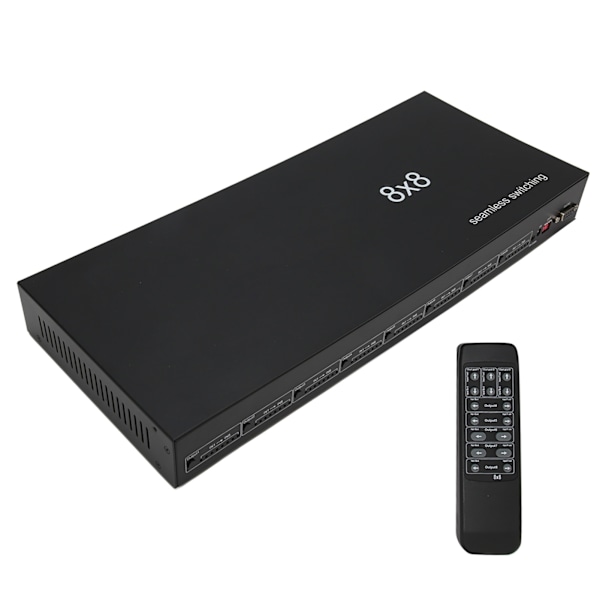 8x8 HD Multimedia Interface Matrix Splitter Sömlös Växling 8 in 8 Ut HD 1080P Matrix Switcher 100?240V EU-kontakt