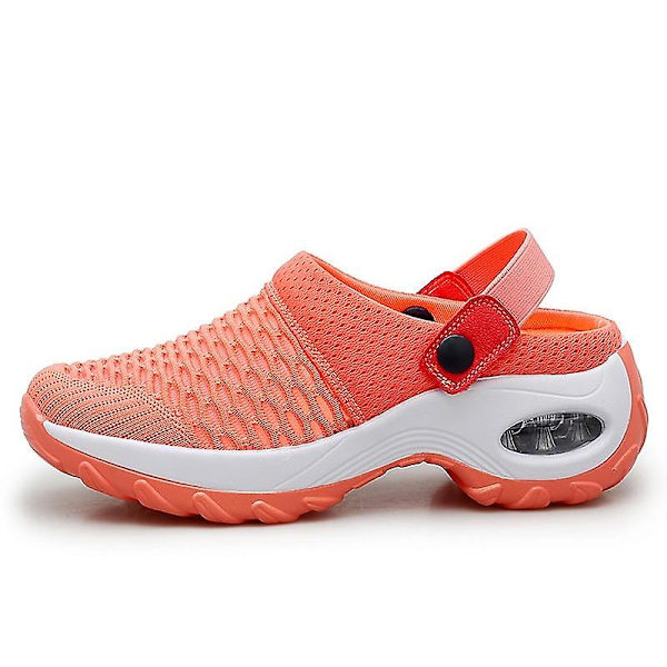 Damer Casual Öka kudde sandaler, andas Mesh Walking Tofflor purple 8