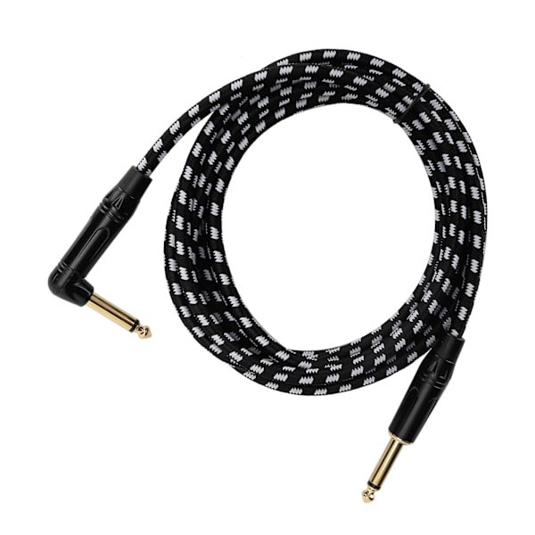 JORINDO Elektrisk Gitarrförstärkarkabel Audio Gitarrkabel 6.35MM Instrumentkabel Guldpläterat Huvud med Svart SkalJD6220