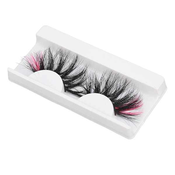 0,98 tum Färgade Lösögonfransar Tunn Fluffig Rosa Toppar Dramatiska Färgade 670A-5C