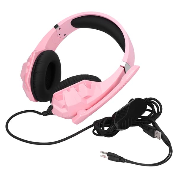 PYTHON FLY G9000MAX ESports Gaming Headset Trådbundet Brusreducerande Over Ear Gaming Hörlurar (Rosa)