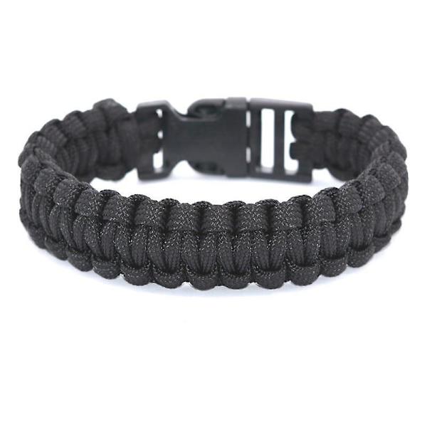 Utomhusresor Camping Tunn Army Green Flätad Cobra Weave Plast Armband Red