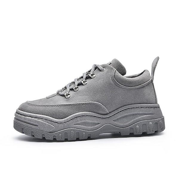 Sommar - Casual Chunky Platform, Sneakers Skor Gray 41