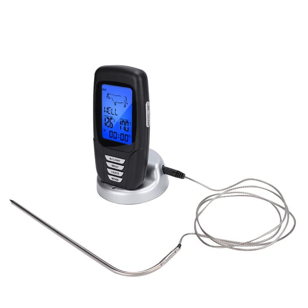 Digital Display BBQ Grill Kötttermometer Kök Matlagning Mat Timing Verktyg