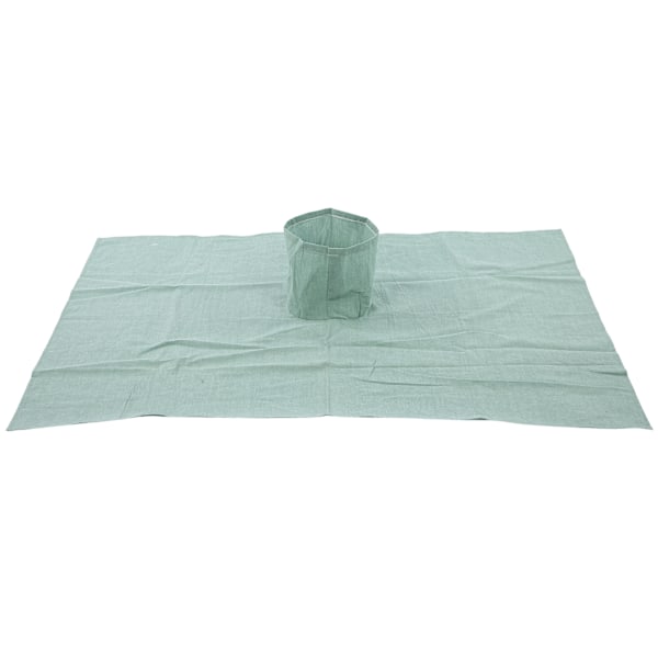 Skönhetssalong Massagebäddslakan Bomull Bordsöverdrag med Hål för Ansikte (70 x 100cm) Grön Svart