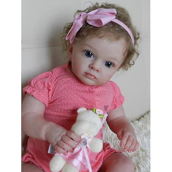 58cm Reborn Baby Doll Tutti Newborn Girl Baby Real Soft Touch 3d hudfärg med Genesis Paint Hög kvalitet handgjord konstdocka