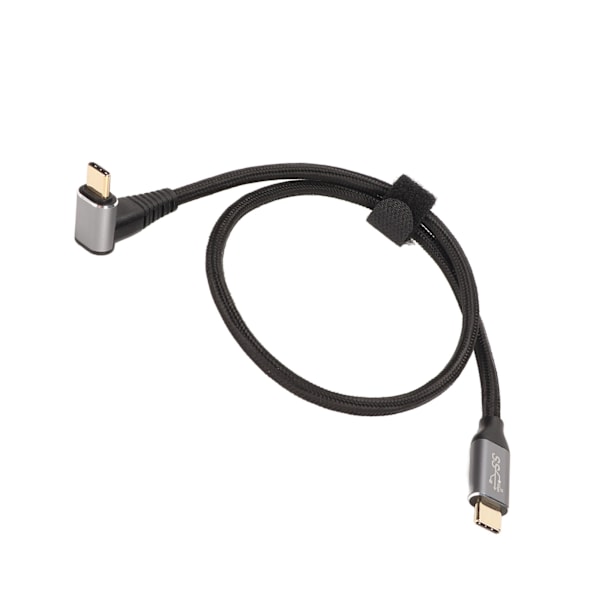 90 Graders USB-C-kabel 4K 60Hz Stöder PD100W Typ C 3.1 Gen2 Full Function USB-C Snabbladdningskabel för Steam Deck 50cm/19.7in