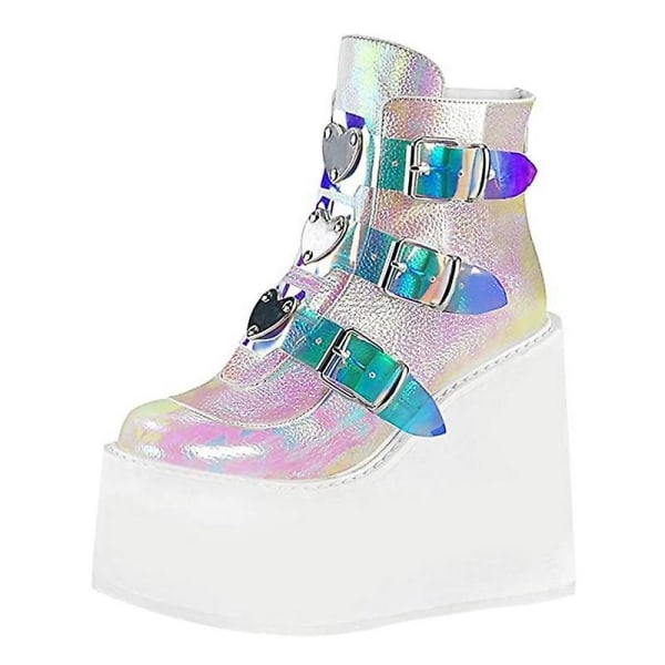 Vinter Gothic Punk Kvinnor Platform Boots 9