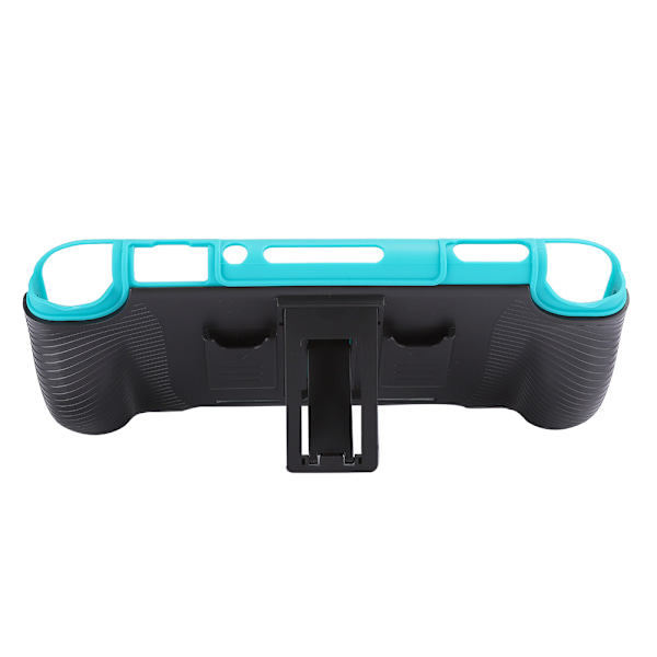 2-i-1 Hård PC TPU Skyddande Skal Inbyggda 2 Spelkortplatser Stöd för Switch Lite (svart blå)