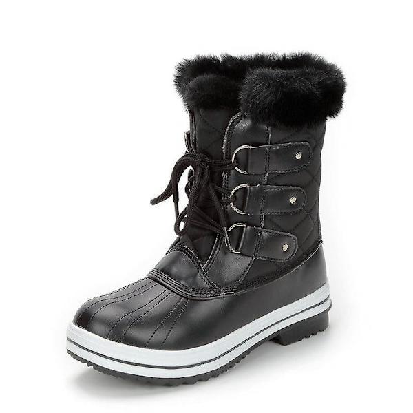 Dam vintersnöskor, innersula halkfri sko black 39