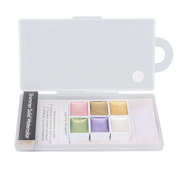 Nagel Akvarellfärg Set Hemmasalong Pärlemorskimrande Glitter Pigment för Konst DIY