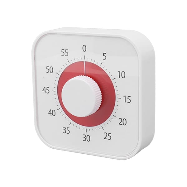 60 min Visuell Timer Tyst Nedräkning 60 Minuter Barn Visuell Timer för Kök Matlagning Timing