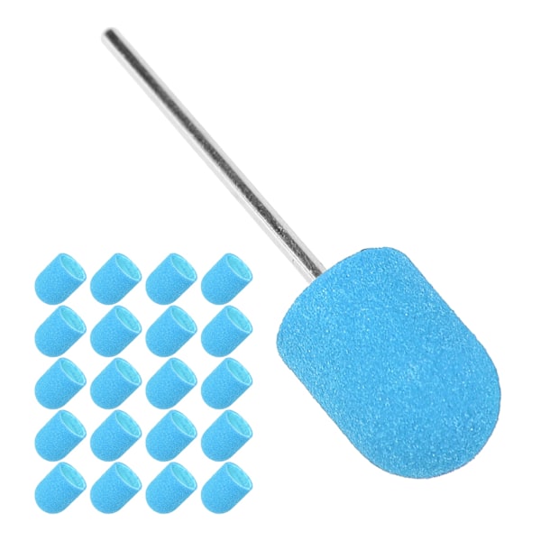 Nagelkonst Sliphette Borr Bits Polering Slipband Set (13 x 19mm) Blå
