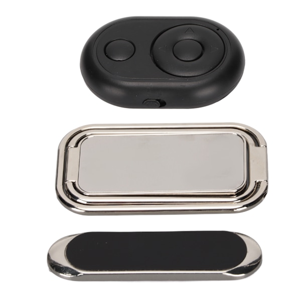 Bluetooth Kamera Fjärrkontroll Multifunktionell Mini Selfie Knappklickare med Fästen för Mobiltelefon