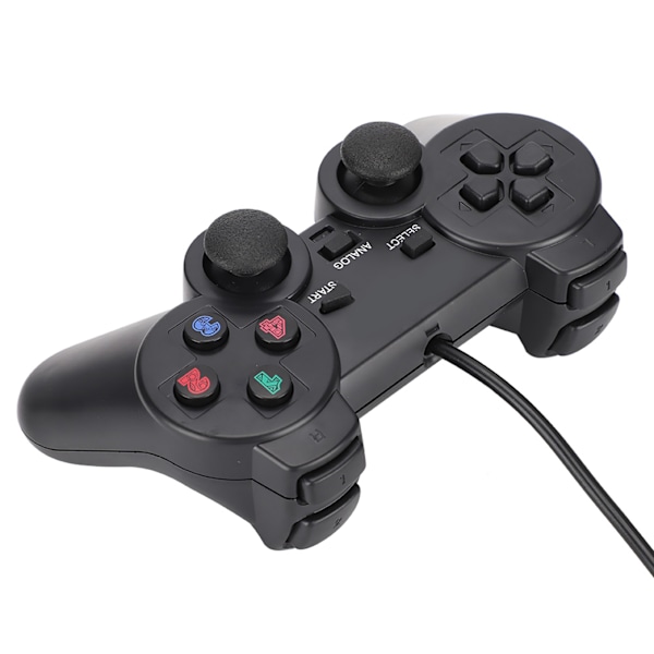 Trådbunden USB-spelkontroll för dator, bärbar dator, joystick med dubbel vibration