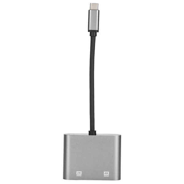 2-i-1 TypeC till HD Multimedia Interface VGA Adapter 4K och 60Hz USB Dockningsstation