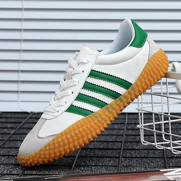 Golfpromenader, spikfria sneakers white black 11.5