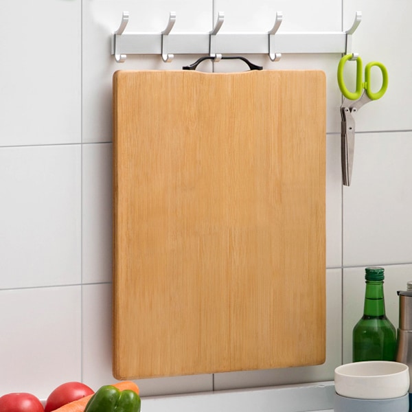 36x25x1.8cm Bambu Skärbräda Kök Hackbräda Tillbehör Bestick för Hemmabruk