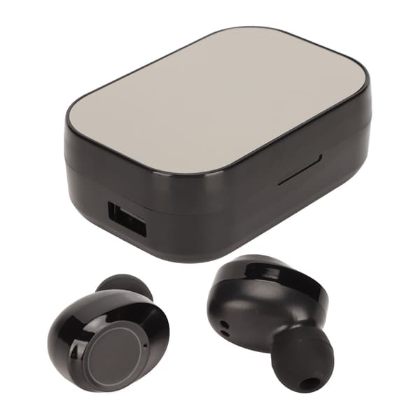 Bluetooth Trådlösa Hörlurar Brusreducering Digital Display Touch Control Bluetooth Stereo Hörlurar med Laddningsfodral