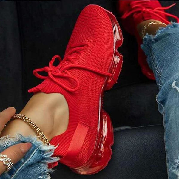 Andningsbara damskor red 1 9