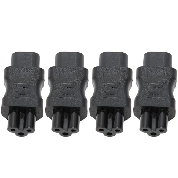 IEC320 C8 till IEC320 C5 Adapter 10A 250V 2.5A 250V Strömkabeladapter för Laptop Strömadapter UPS Server 4st