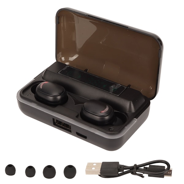 Bluetooth-hörlurar med djup bas, HiFi-stereo, IPX7 vattentäta, inbyggd mikrofon, trådlösa sport-hörlurar