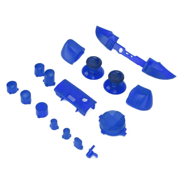 Full Buttons Mod Kits Trigger Full Trigger Modul Set för XBOX Series X för XBOX Series S Kontroller Transparent Blå