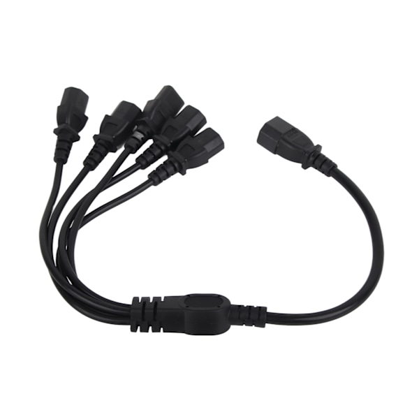 UPS PDU C14 till 5 X C13 Strömadapterkabel Hane till Hona 10A 250V Y Splitter Strömadapterkabel 0,5 m