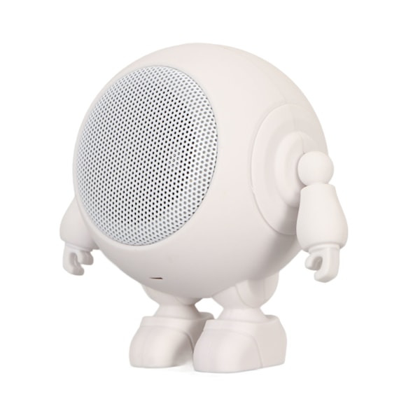 Bärbar Bluetooth-högtalare Robotform Bluetooth 5.0 1000mAh Inbyggd Mikrofon Mini Trådlös Högtalare för Hem Utomhusfest Vit