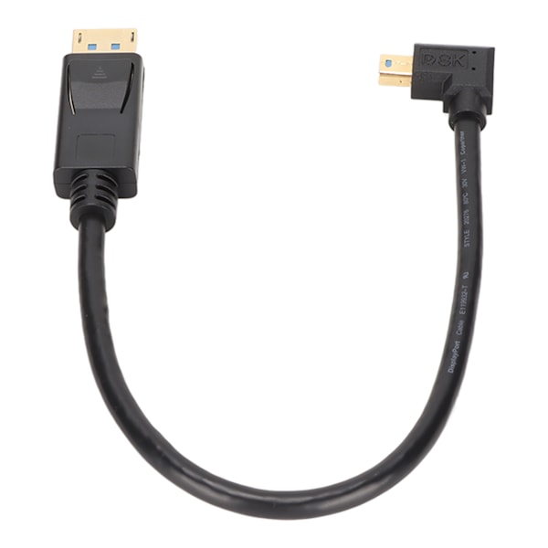 DP till Minidp Adapter Multifunktion Stöder 8K 60Hz 4K144Hz Dubbelriktad Överföring Mini DisplayPort Adapter Höger Böj
