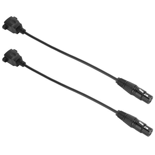 2 st XLR till RJ45 Hona Adapter 3-Pin Ljud Video Kontakter Kabel Konverterare Sammankopplingar