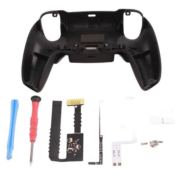 Kontroll Back Shell Paddle Burst Mappningsfunktion Gamepad Dubbla Bakknappar Fäste Hus för PS5 Svart