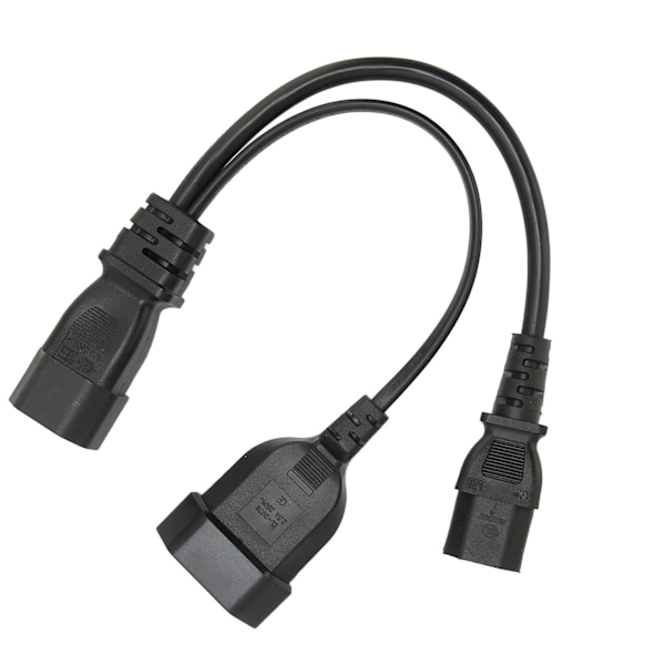 IEC320 C14 till IEC320 C13 och EU Strömkabel Professionell Y-splitter Strömkontakt Kabel 32cm 10A 250V