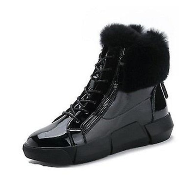 Vattentäta vinterstövlar i lack Black 39