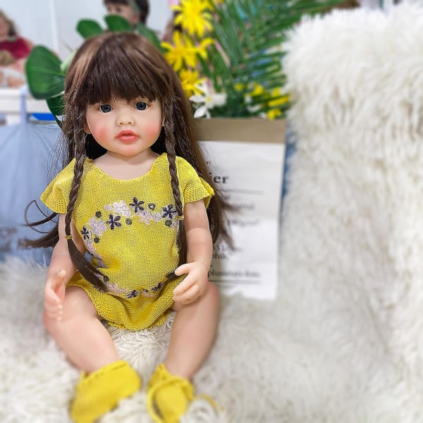 Reborn Baby Dolls 20inch Full Silikon Real Body Doll Newborn Handgjorda barngåva