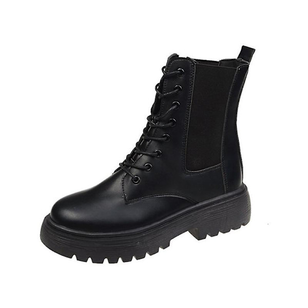Kvinnor Army Combat Ankel Snörstövlar black1 7.5