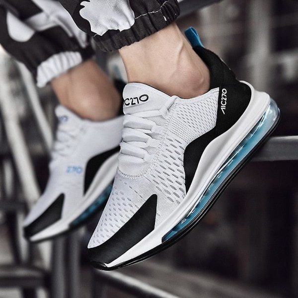 Herr Sneakers Plattor Casual Skor (Set 1) Black White 5