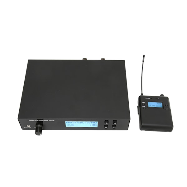 Trådlöst In-Ear Monitorsystem 626?662MHz 90dB 3 Lägen Monitor Öronretursystem för Bandsångare 110?240V UK-kontakt