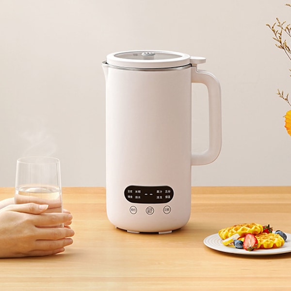 Sojamjölksmaskin Portabel Automatisk Multifunktionell Nötmjölksmaskin för Hemresor 1000ml